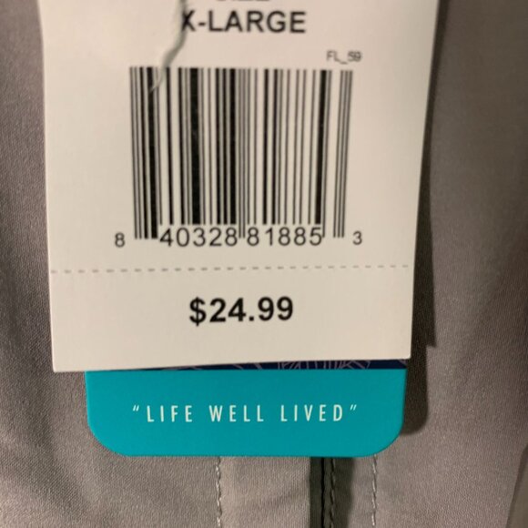 Trinity Coast XL Swim Trunks Gray/Black With Drawstring & Pockets - Picture 2 of 9